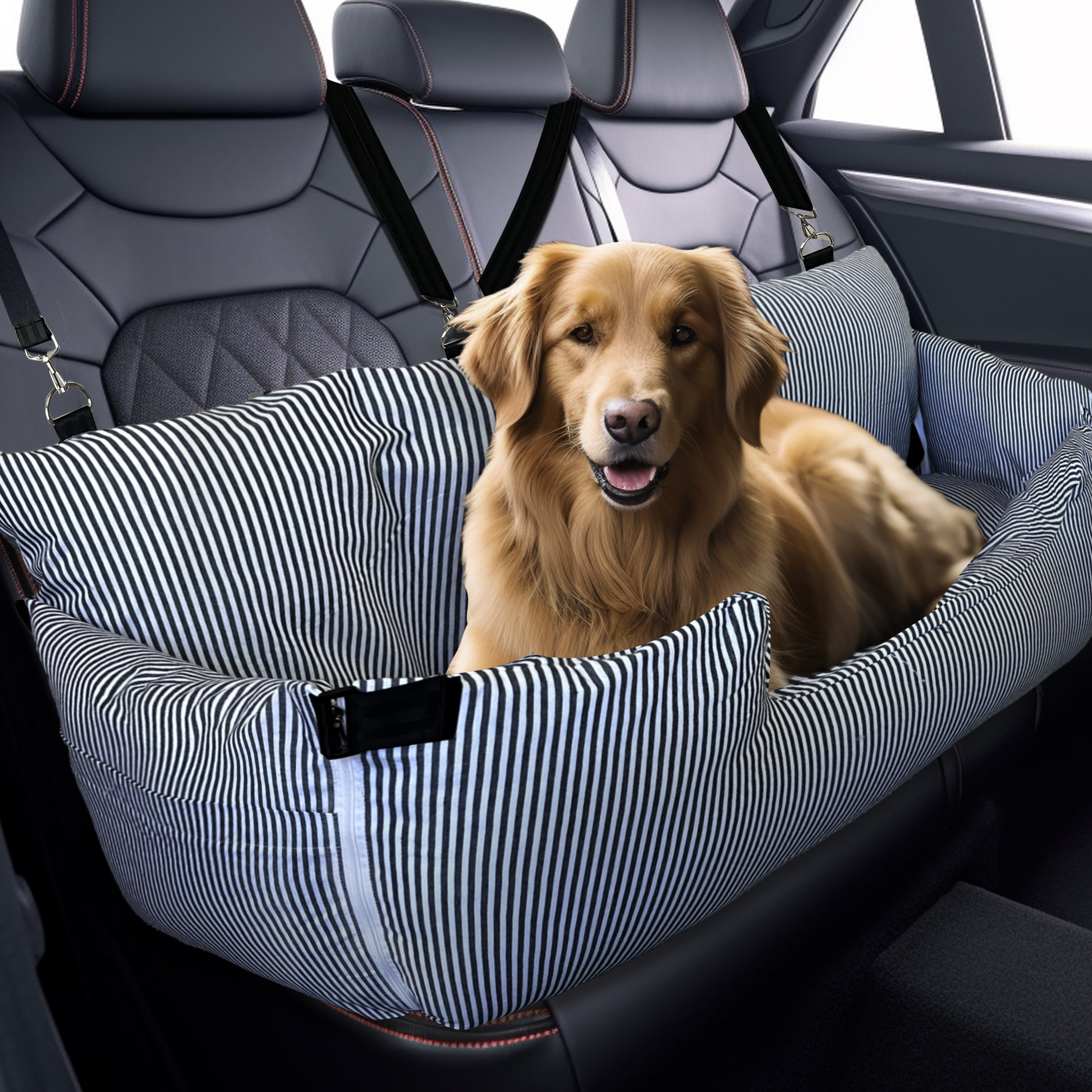 WOWMAX Pet Carrier Dog Car Seat Oversized With a waterproof pad Wayfair